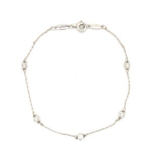 Elsa Peretti Round Diamonds by the Yard 5 Stone Bracelet 8 Inches MSRP $1750